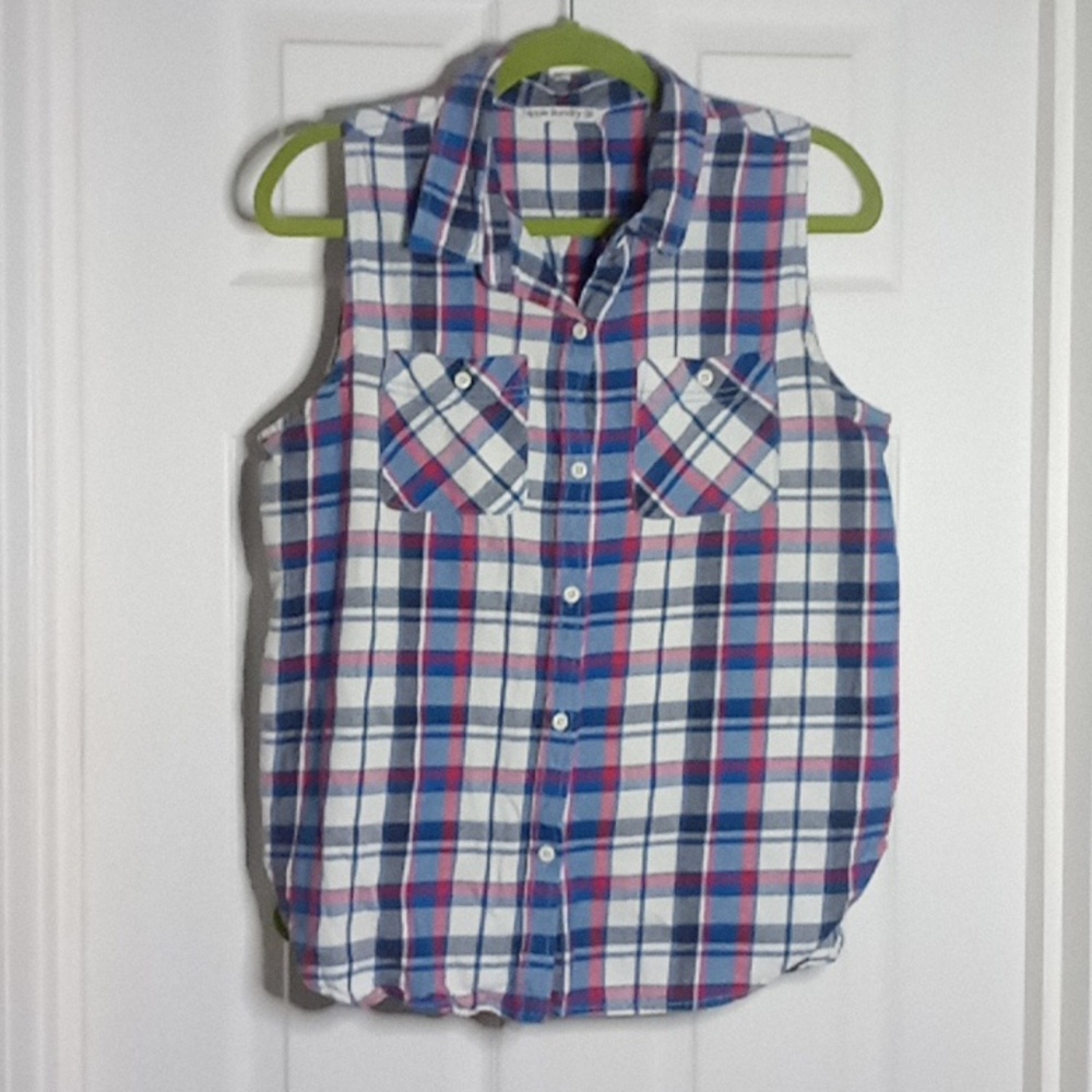 Western sleeveless flannel shirt Hippie Laundry XL